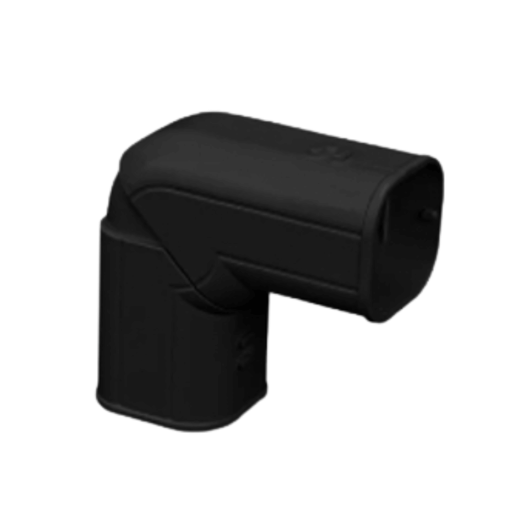 อุปกรณ์ข้องอปรับได้ รางครอบท่อแอร์ UFC-75BK (75 มม.) FLEXIBLE CORNER 90°-45° UPC UPVC DUCT LINER_1